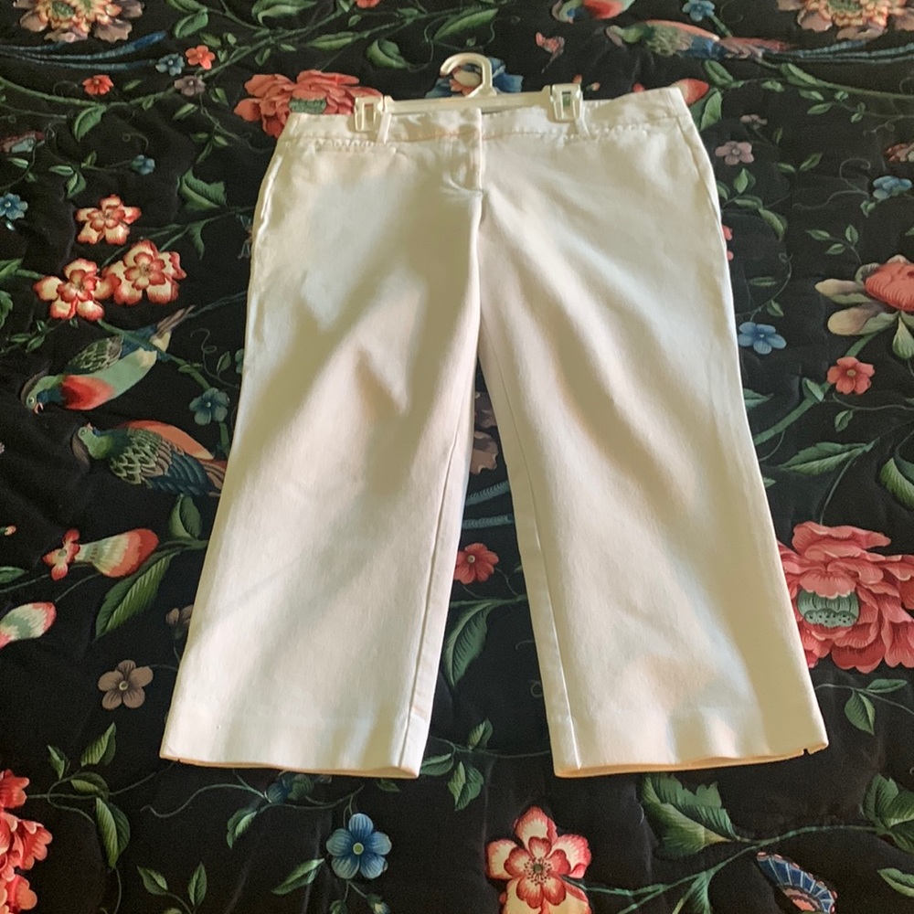 Loft 10P White Marisa Pants
